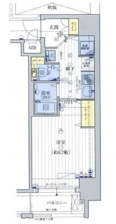 アクアプレイス北浜の物件間取画像